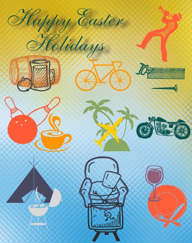 Whatever you have planned over the holidays, have fun